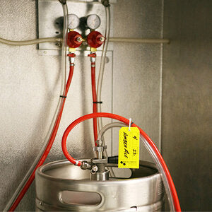 Micro Matic KT10 Keg Tag with Zip Ties Package of 10 Durable Identification