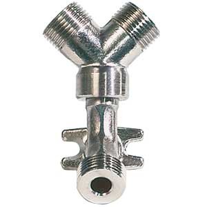 Micro Matic FF-020AB 3/8 Inch Bore Wall Bracket Draft Beer System Parts Stainless Steel