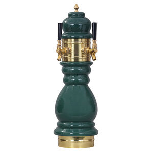 Black Forest Ceramic Double Faucet Beer Tower – Air Cooled