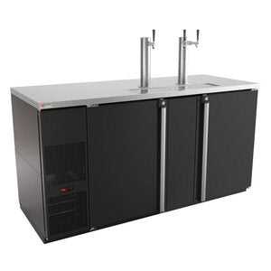 Micro Matic MDD68-E 69 Inch Draft Beer Cooler with Two Sections 28 Cu Ft