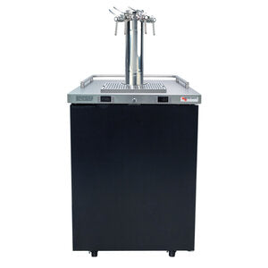 Pro-Line Wine On Tap Kegerator – 4 Faucets Finesse Tower – (4) 1/6 Keg – 25" – Black Vinyl