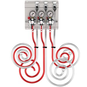 Micro Matic 83315-PP Multi-use Regulator 3 Products with 3/8 Inch Jumper Lines