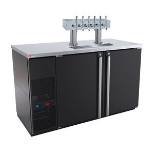 Micro Matic MBB58BC-E-A 59 Inch Draft Beer Cooler with Two Sections