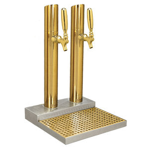 Micro Matic BS-SKY-2PVDKR-LR 12 Inch Glycol Cooled Draft Beer Station Countertop Stainless Steel