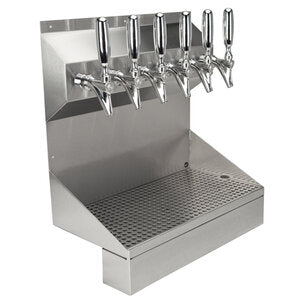 Micro Matic KRONOS-6SSKR 18 Inch Wall Mount Glycol Cooled Draft Tower with Drip Tray