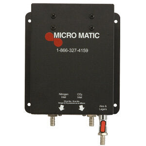 60% CO2 / 40% N2 Gas Blender - Micro Matic MM100-60-40 Precise Two-Product Beverage Mix System