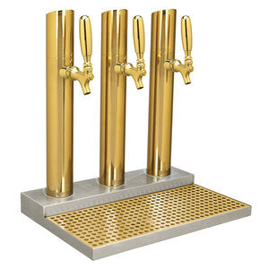 Micro Matic BS-SKY-3PVDKR-LR 18 Inch Glycol Cooled Draft Beer Station Stainless Steel
