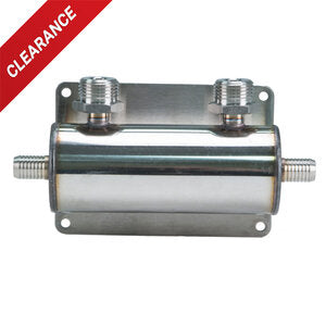 Micro Matic 2838 1/2 Inch Barb Draft Beer Manifold Pass Thru Stainless Steel