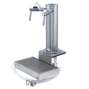 Micro Matic DS532CL-W 3 Inch Clamp-on Draft Wine Dispensing Tower Chrome ABS Plastic