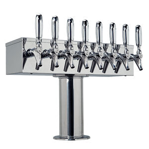 Micro Matic DS-358-PSSKR-3 24 Inch Glycol Cooled Draft Beer Tower Countertop with Stainless Steel Finish