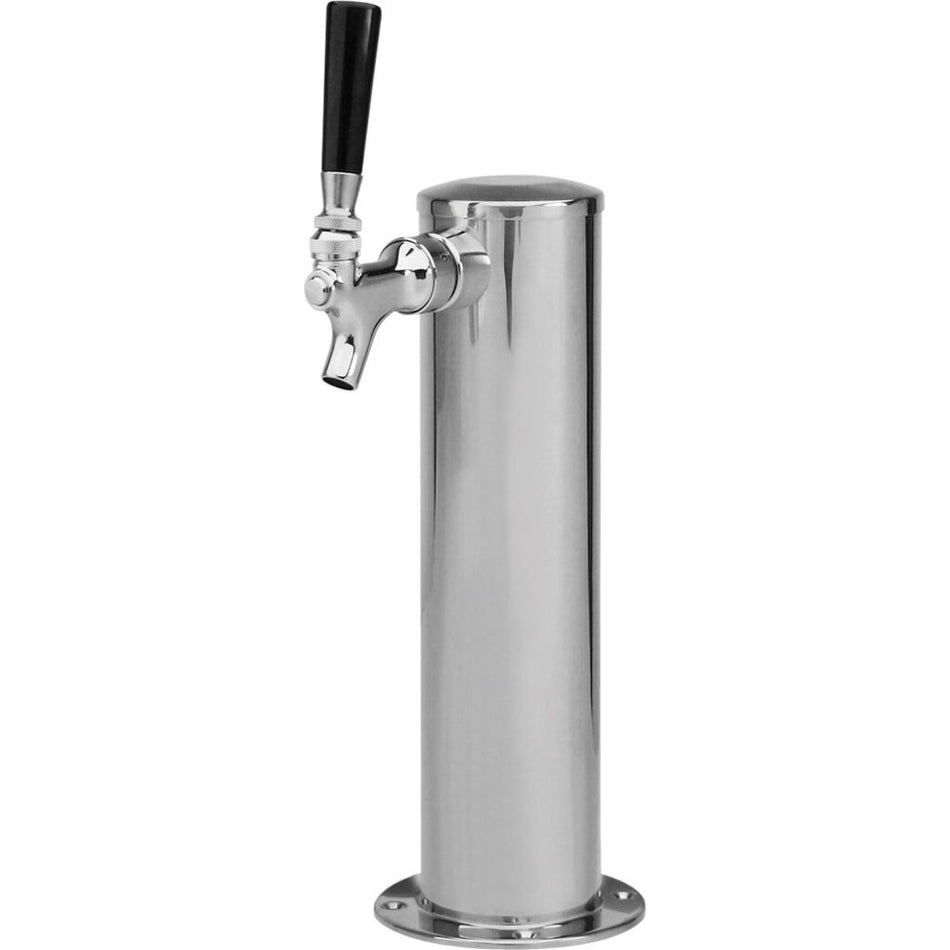 Micro Matic 1688 3” Column Spin Stop™ Single Beer Tap Tower - Air Cooled - Polished Stainless Steel