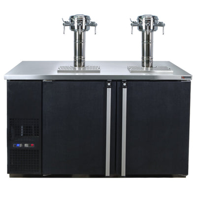 Micro Matic MDD58W-E-D 59 Inch Dual Temperature Wine Cooler Dispenser