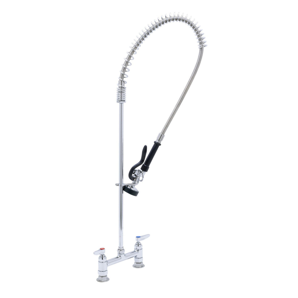 T&S Brass PB-8DOSN00KZLZZ Spring Action 8" Deck Mount Pet Grooming Unit - EB-0107 Spray Valve