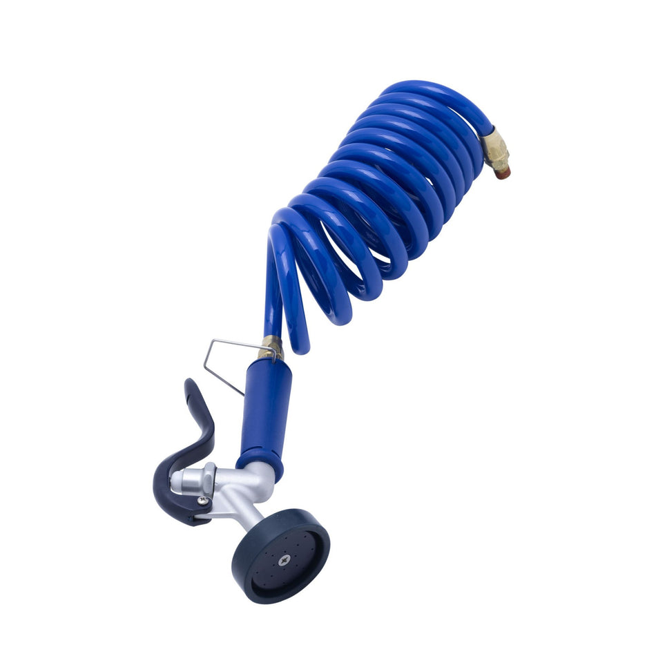 T&S PG-35AV-CH Spray Valve w/ 9 ft Hose & Hold Down Clip, Aluminum
