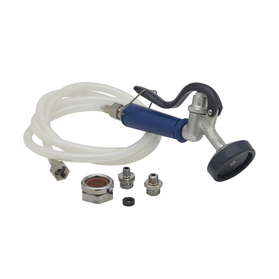 T&S Brass PG-35AV-VH06 Angled Spray Valve - 7' Vinyl Hose