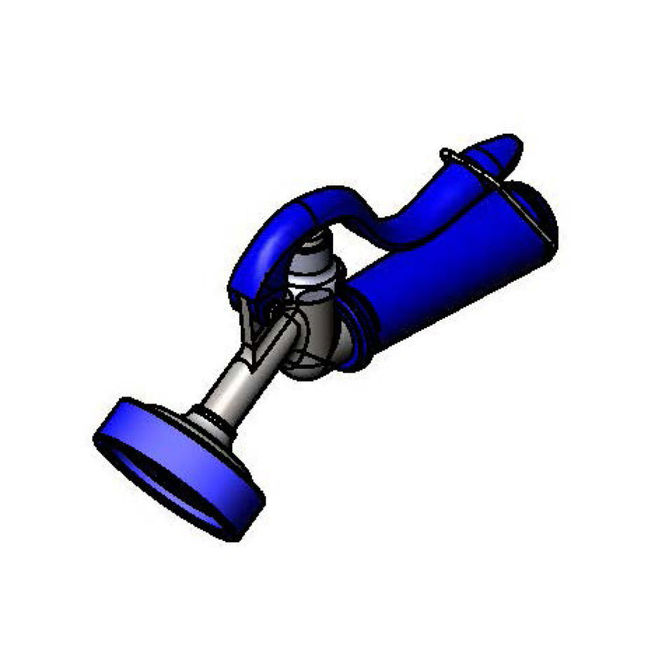 T&S PG-35AV Spray Valve w/ Heat Resistant Handle & Hold Down Clip, Aluminum