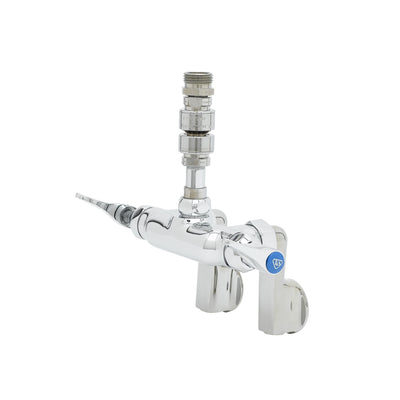 T&S Brass PG-3WV-HS 3/4" GHT Male Garden Hose Adapter - Pet Grooming Faucet Base w/ Vacuum Breaker