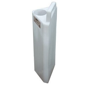 Micro Matic PL-HCDB 12 Inch High Capacity Waste Bottle Stainless Steel with Drainage