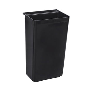 Thunder Group PLBC0013B 13 Inch Trash Receptacle for Bus Cart Black Plastic One-piece