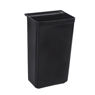 Thunder Group PLBC0013B 13 Inch Trash Receptacle for Bus Cart Black Plastic One-piece