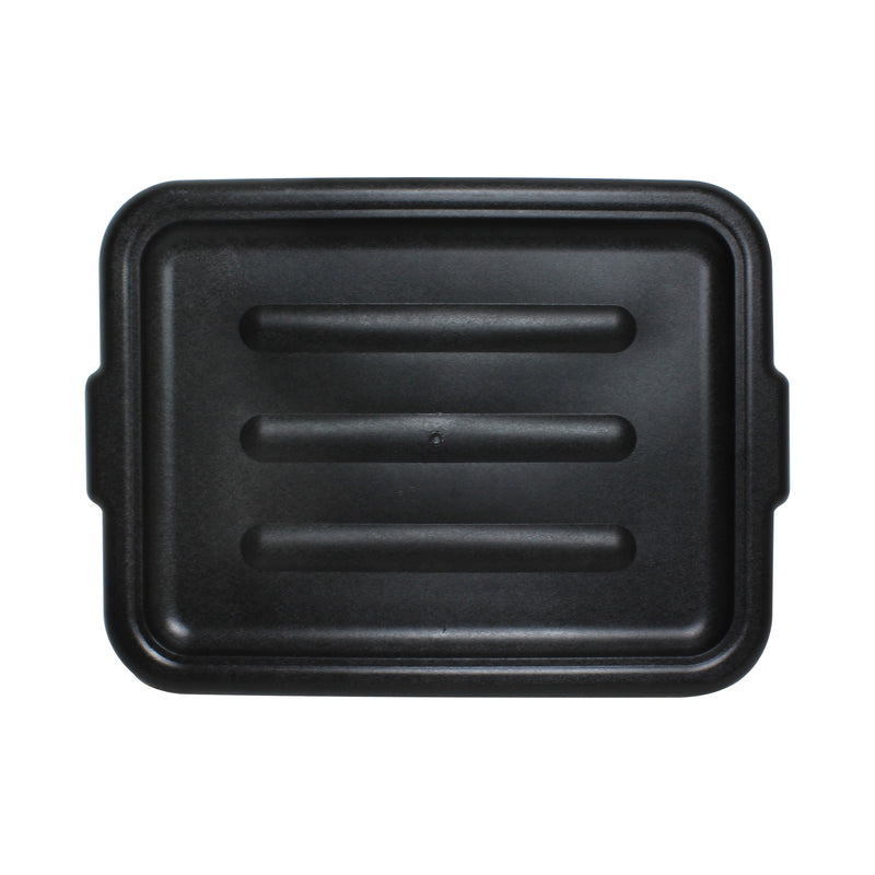 Thunder Group PLBTC001B Bus Box Cover Stackable High-density Polyethylene Black