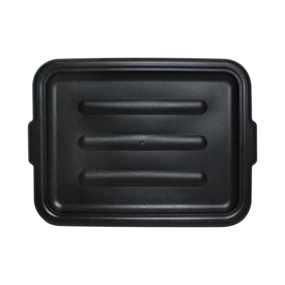 21-1/2" x 16" x 1", Lid for PLBT005B & PLBT007B, Black Color, High-Density Polyethylene, No Dishwashing, No Microwave