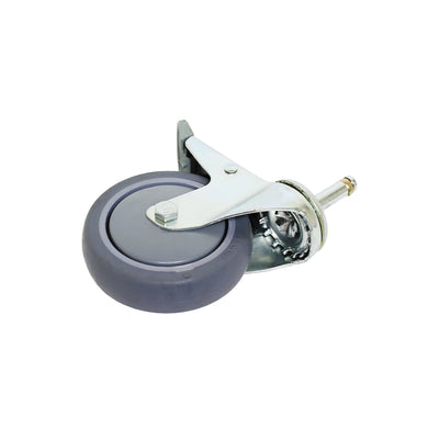 Thunder Group PLCB4140B 4 Inch Stem Caster With Brake for Bus Carts