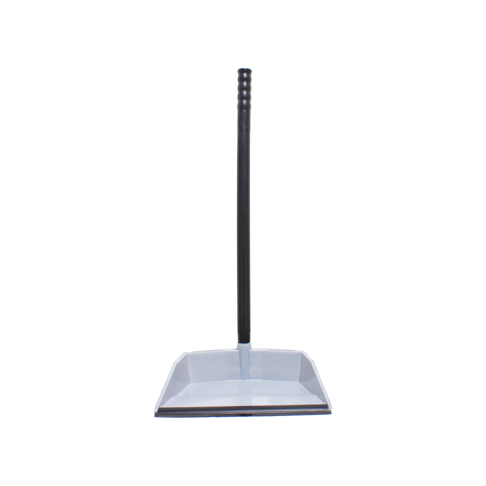 12 Pack 12-1/2" x 13" x 28-3/8" Dust Pan, Polypropylene Body with Polyethylene Handle
