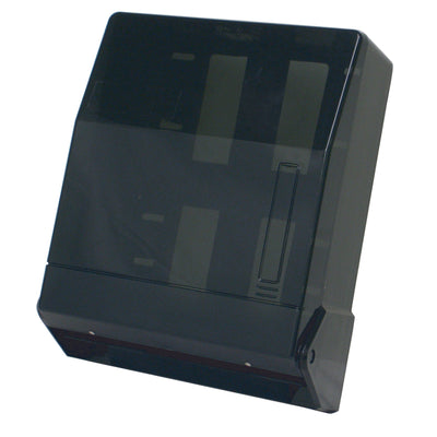 Thunder Group PLFTD395 11 Inch Paper Towel Dispenser Multi-fold Wall-mount Plastic Black