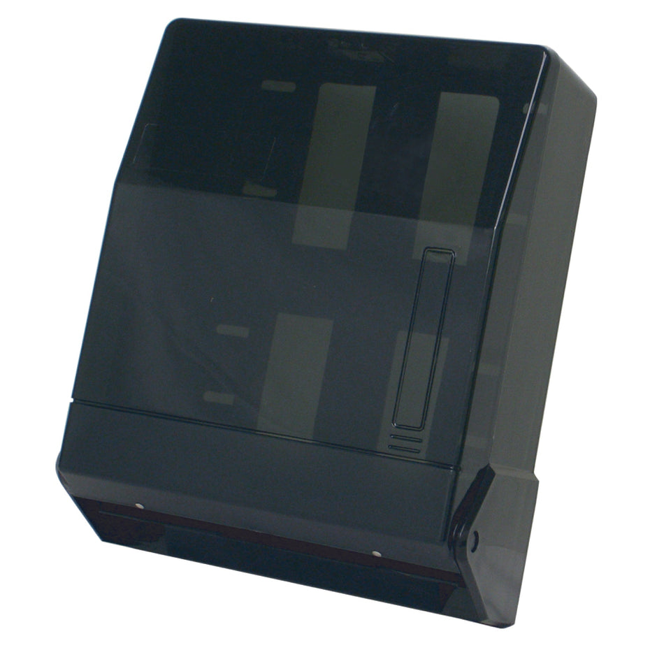 11-1/2" x 4-1/4" x 14-1/4", Multi-Fold Paper Towel Dispenser, Acrylonitrile butadiene styrene Base with Biodegradable Generic Purpose Polystyrene Cover