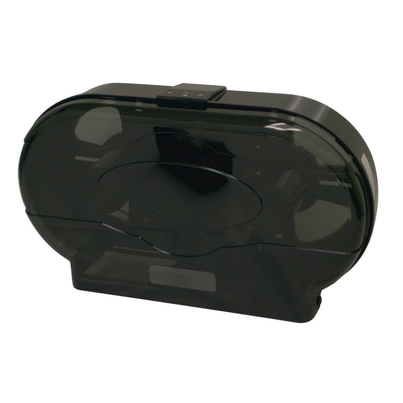 Thunder Group PLRPD396 19 Inch Jumbo Twin Toilet Tissue Dispenser with Key-lock Plastic