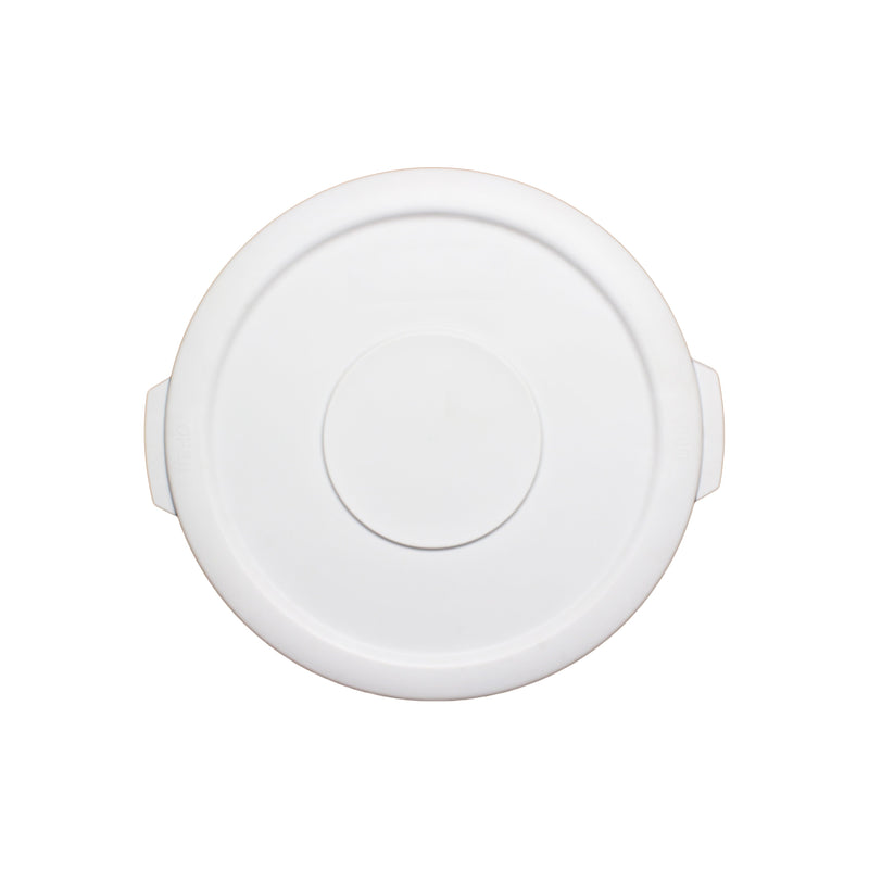 Thunder Group PLTC010WL Trash Can Lid Round Secure Snap-on Plastic White
