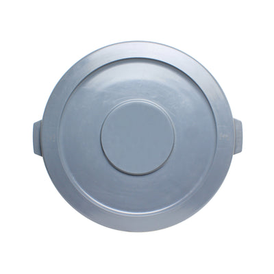 Thunder Group PLTC020GL 10 Inch Round Trash Can Lid Gray Plastic Secure Snap-on