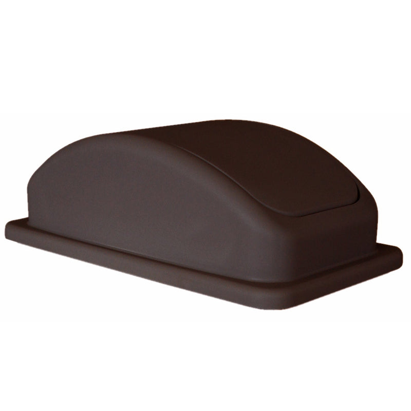 Thunder Group PLTC023BL Trash Receptacle Lid Rectangular Swing Door Plastic Brown