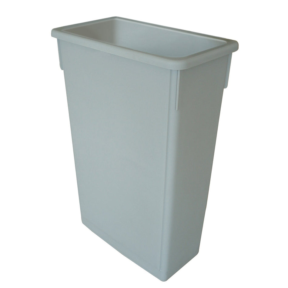 23 Gallon, 20" x 11-1/4" x 29-3/4", Trash Can, Gray Color  (Comparable to Slim Jim Trash Can), High-Density Polyethylene
