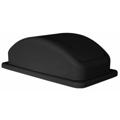 Thunder Group PLTC023KL Trash Can Lid  Black Plastic Rectangular Secure Snap-on
