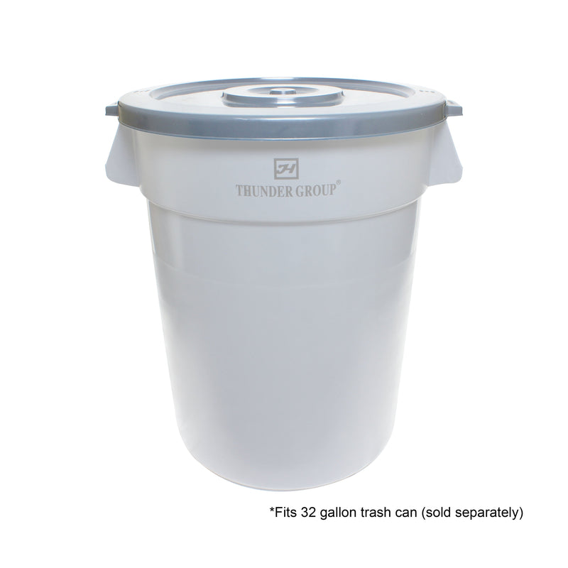 Thunder Group PLTC032GL Round Snap-on Trash Can Lid Plastic Gray