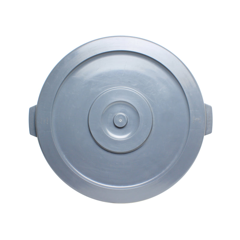Thunder Group PLTC044GL Round Trash Can Lid Snap-on Gray Plastic
