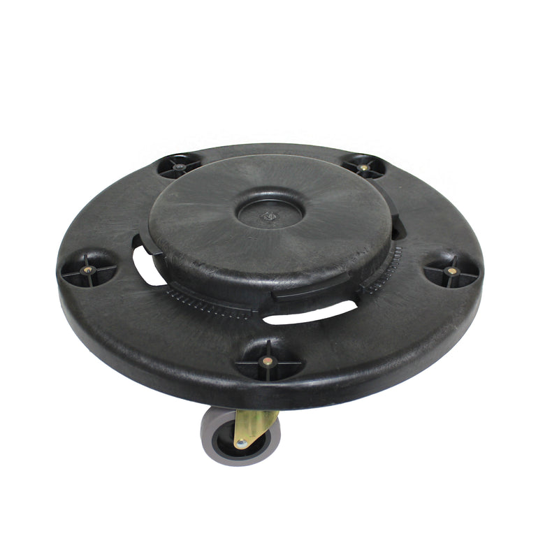 Thunder Group PLTCD005 18 Inch Trash Can Dolly with 5 Casters Plastic Black