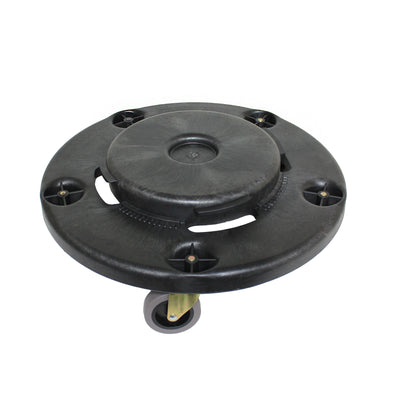 Thunder Group PLTCD005 18 Inch Trash Can Dolly with 5 Casters Plastic Black