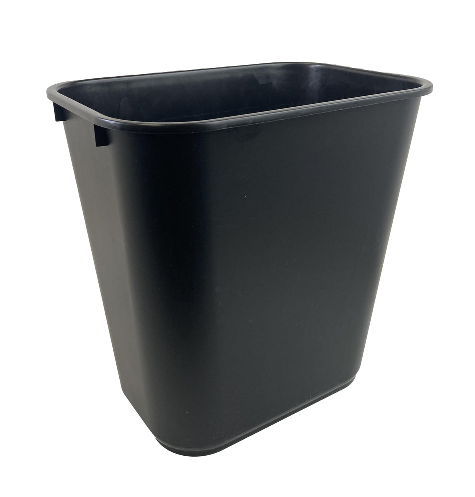 29 QT/7 Gallon Waste Basket, Plastic, Black Color