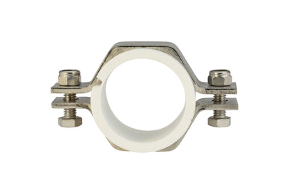 8" Tube Hex Hanger W/ PVC Sleeve (PVCT)  - T304 Stainless Steel - Wayland Industries - PVCT-8