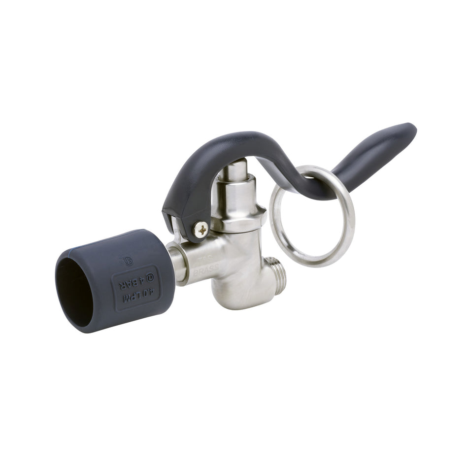 T&S S-0107-J 1.07 GPM Spray Valve Assembly w/ Hold-down Ring & Rubber Bumper, Blue