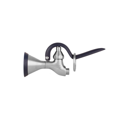 T&S Brass S-0107-Y 1.15 GPM Stainless Steel Spray Valve Assembly - Blue Rubber Bumper & Hold-down Ring