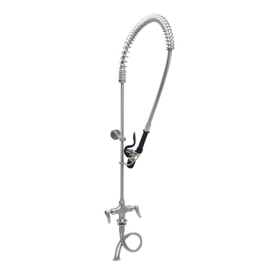 T&S Brass S-0113-CR-BJ Single Hole EverSteel Pre-Rinse Unit - S-0107-J 1.07 GPM Valve & Cerama