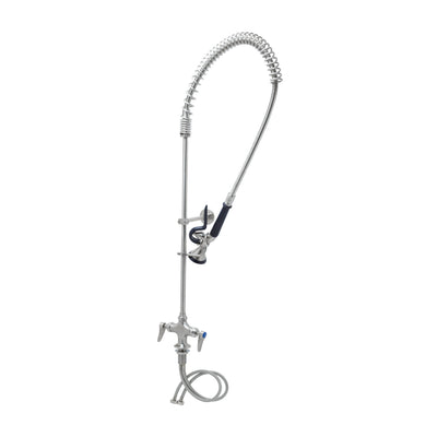 T&S Brass S-0113-CR-BY Single Hole EverSteel Pre-Rinse Unit - S-0107-Y Spray Valve & Cerama