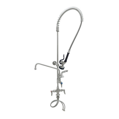 T&S Brass S-0113-U12-B 12" Swing Nozzle UltraRinse Single Hole Pre-Rinse - 10" Sprayer & Eterna