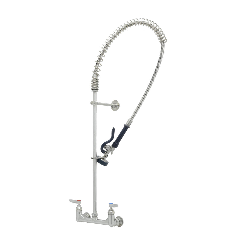 T&S Brass S-0133-B 8" Wall Mount Stainless Steel Pre-Rinse Unit - S-0107 1.15 GPM Valve