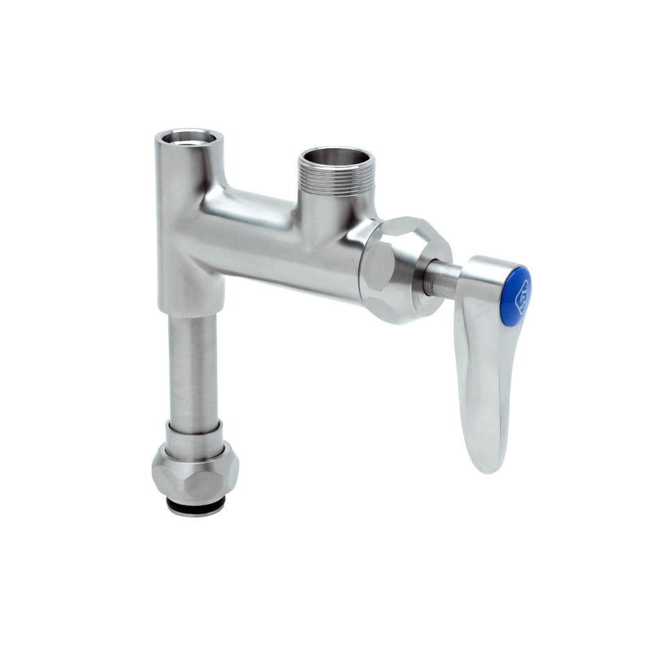 Stainless Steel EasyInstall Add-On Faucet w/ Quarter-Turn Cerama Cartridge w/ Check Valve & Lever Handle, Less Nozzle