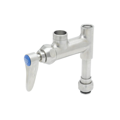 T&S Brass S-0155-LNEZ EasyInstall Add-On Faucet Base - Quarter-Turn Eterna Cartridge & Lever Handle
